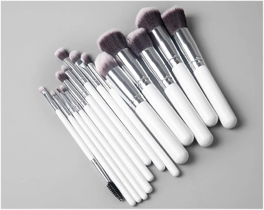 Women's 14 Piece Makeup Brush Set Powder Brush Eye Shadow Beauty Brush Tool Set(1-B)