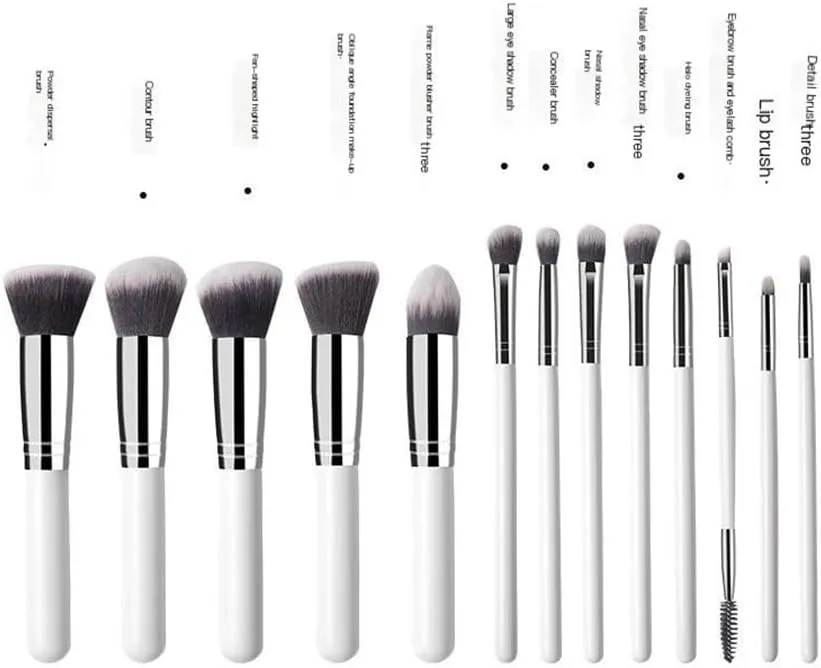 Women's 14 Piece Makeup Brush Set Powder Brush Eye Shadow Beauty Brush Tool Set(5-B)