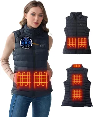 Womens Heated Vest, 5IN1 Smart Controller Electric Heating Jacket Coat Vests, Gifts for Women