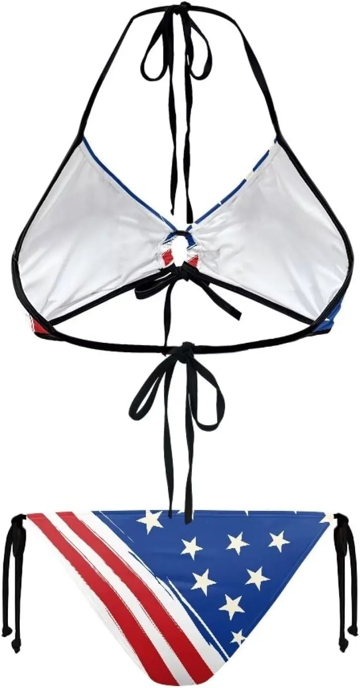 Womens Sexy Halter Bikini Set String Bathing Suit Teen Girls Swimming Suit 2 Piece Swimsuit