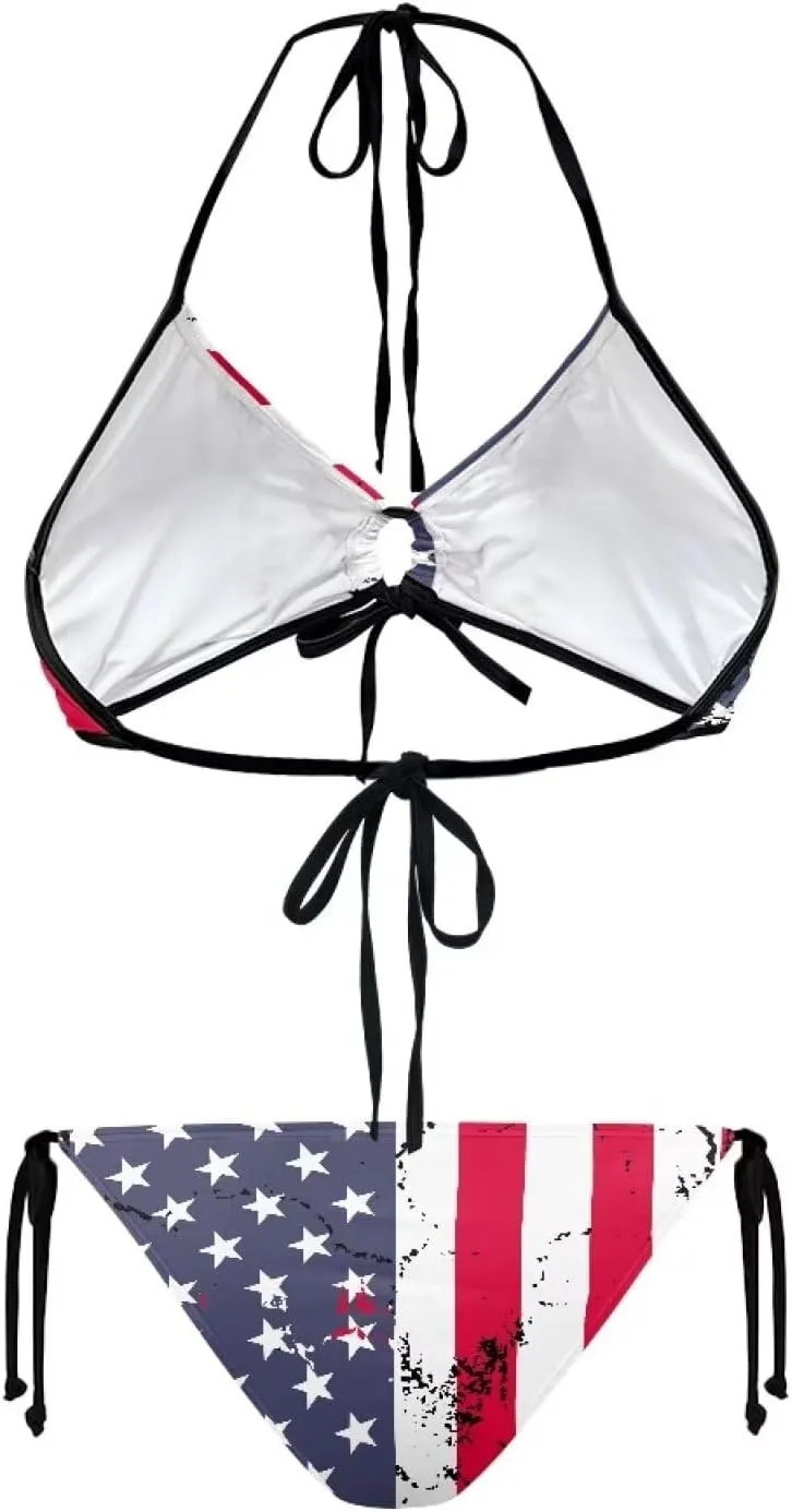 Womens Sexy Halter Bikini Set String Bathing Suit Teen Girls Swimming Suit 2 Piece Swimsuit