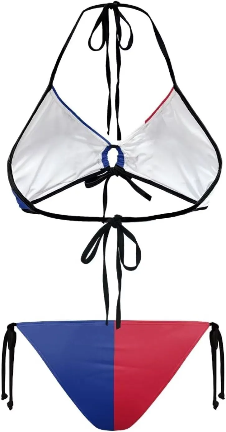 Womens Sexy Halter Bikini Set String Bathing Suit Teen Girls Swimming Suit 2 Piece Swimsuit