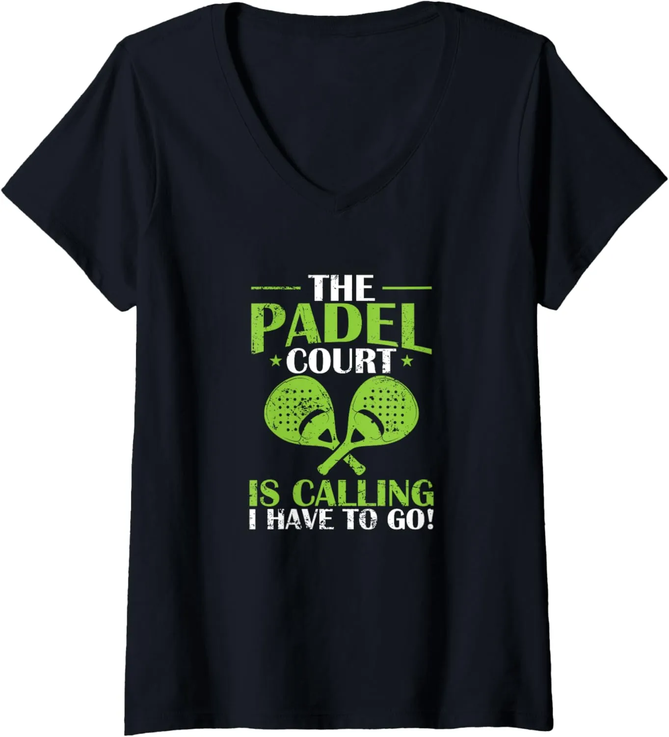 Womens The Padel Court is Calling V-Neck T-Shirt