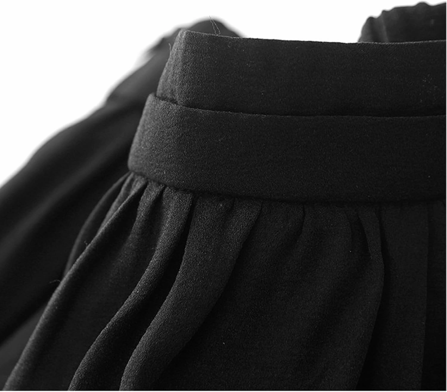 Womens Cotton Linen Skirts Summer Casual Elegant Double Layer Elastic High Waist Flowy Swing A Line Long Maxi Skirt