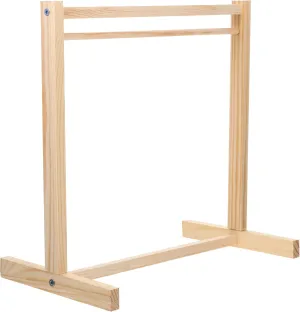 Wooden Doll Clothes Rack Sturdy Clothing Organizer for Doll Dresses for Display and Organization