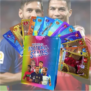 World Cup Soccer Trading Cards 2024-2025 - Colorful (55/Pack) - Limited Edition Collectors Set with Premier League Stars, HD Waterproof Prints Perfect for Kids Gifts & Soccer Fans, Not Original