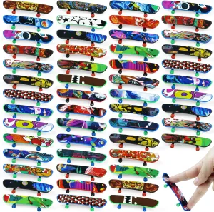 XIPEGPA 150 PCS Mini Finger Skateboards Finger Skateboard Toys for Birthday Party Favors Gift Props Decoration