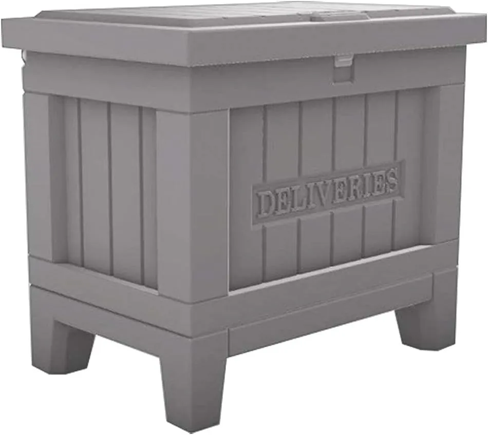 Yale Smart Delivery Box with Keypad - WiFi Package Box for Receiving and Securing Packages from Any Carrier, Gray Medium