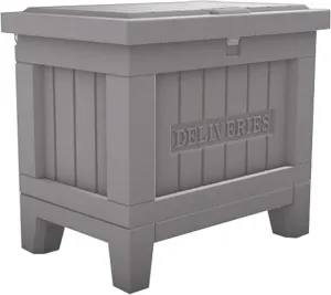 Yale Smart Delivery Box with Keypad - WiFi Package Box for Receiving and Securing Packages from Any Carrier, Gray Medium