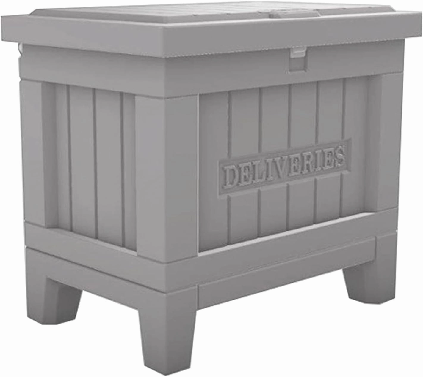 Yale Smart Delivery Box with Wi-Fi - Package Box for Outdoor Storage - Receive Packages from Any Carrier and Protect Them from Weather and Porch Pirates – Gray Medium