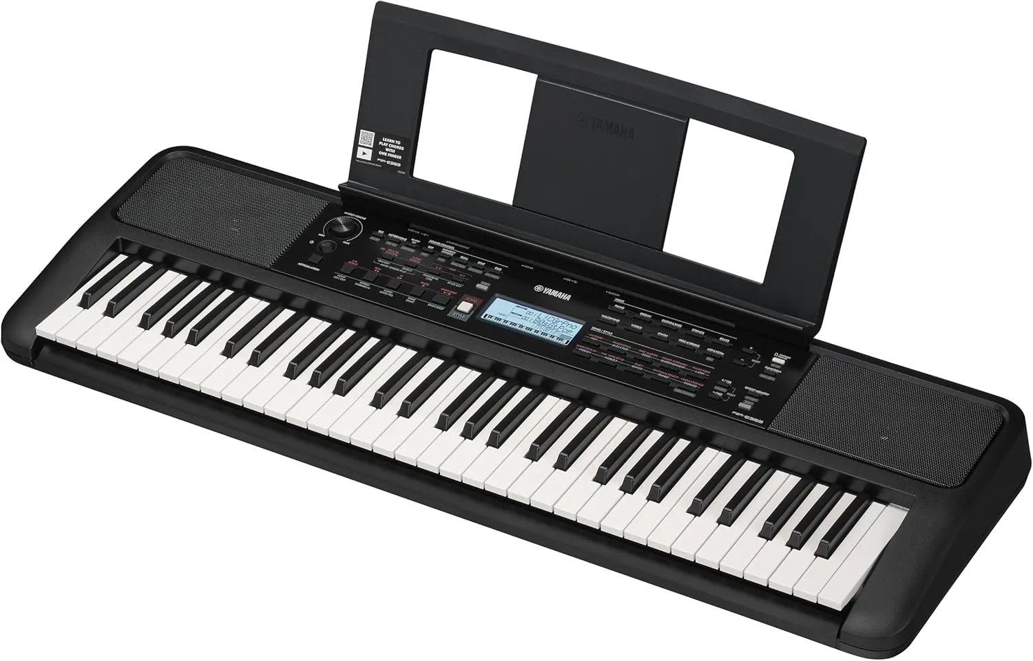 Yamaha 61 Touch Sensitive Keys Portable Keyboard for Beginners with Music Rest, Power Adapter PSR-E383