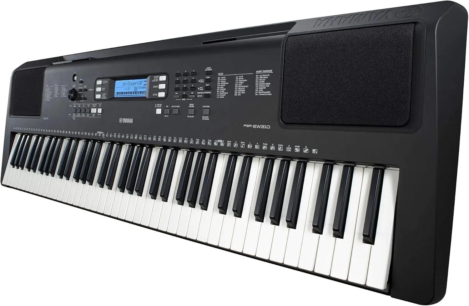 Yamaha PSR-EW310 76-key Portable Keyboard Bundle with Stand and Power Supply