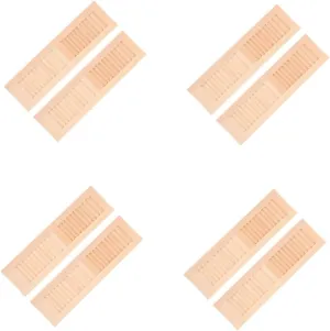 YARNOW 4sets 2pcs Wooden Miniature Shutters for Dollhouse Decor Tiny House Ornaments Decorative Models for DIY Furniture Sturdy Craftsmanship for Micro Landscape Decoration 2pcs*4