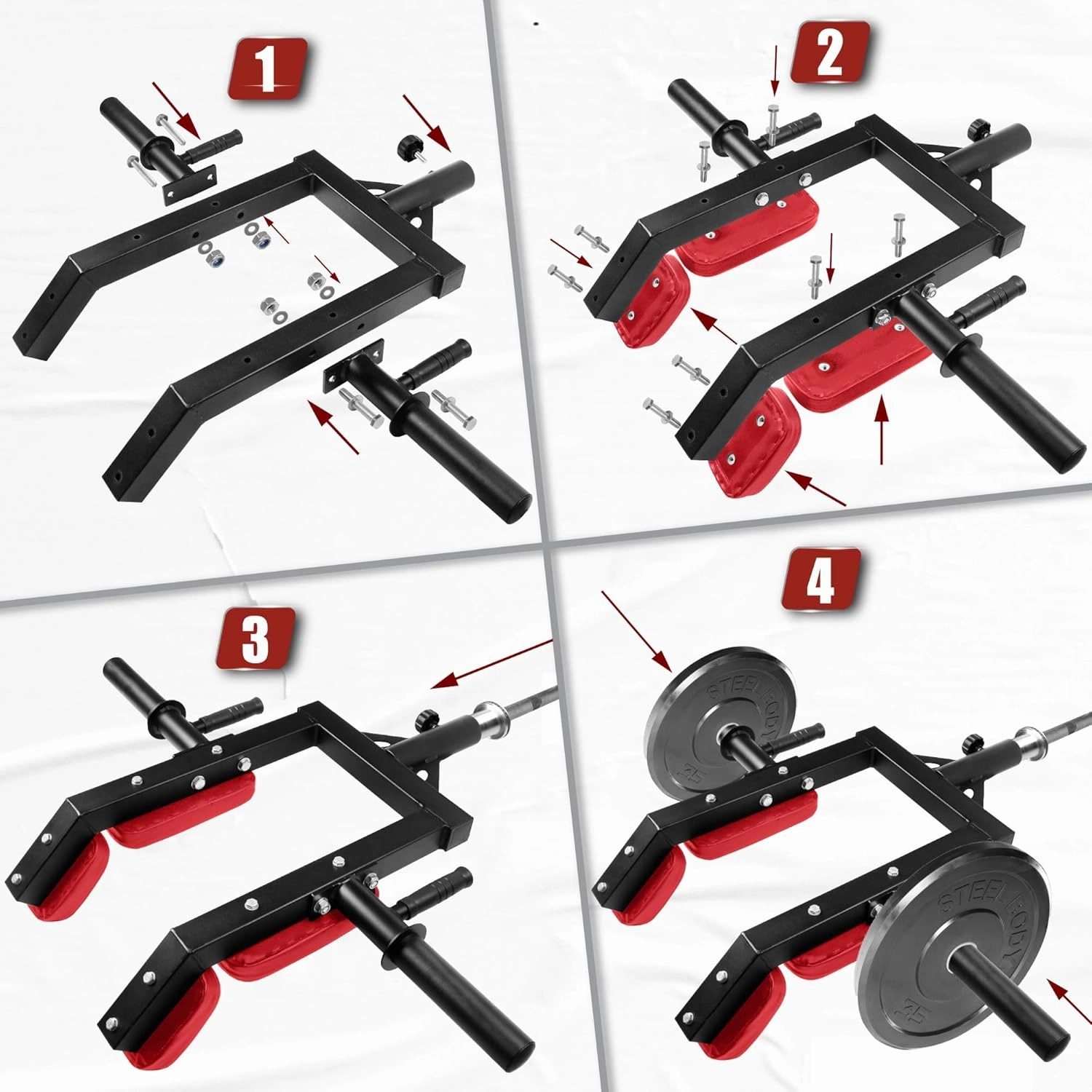 Yes4All Viking Press, Landmine Handle Attachment for 2-Inch Olympic Barbell – 3 Hand Grip Positions - Support Home Gym for Deadlift, Squat Workout, Increased Versatility