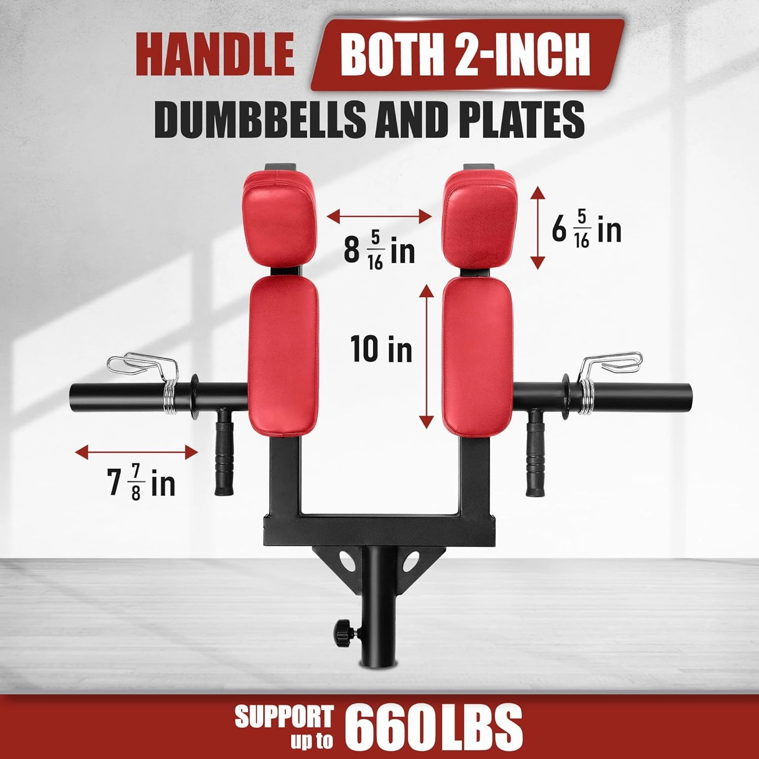 Yes4All Viking Press, Landmine Handle Attachment for 2-Inch Olympic Barbell – 3 Hand Grip Positions - Support Home Gym for Deadlift, Squat Workout, Increased Versatility