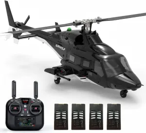 YU Xiang Flyingwolf Flybarless RC Helicopter Model, F02S 1/34 8CH RC 3D/6G Helicopter with Auto-Return & GPS Positioning, Ideal Gift for Beginners & Pros