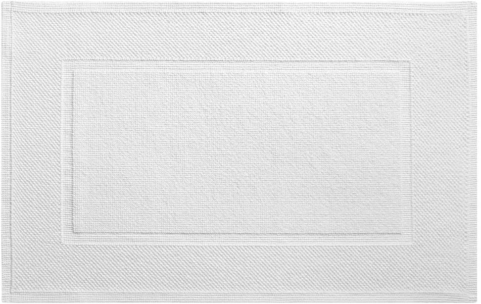 Yves Delorme Eden Blanc Bath Mat | Cotton | Luxury Mat from Portugal
