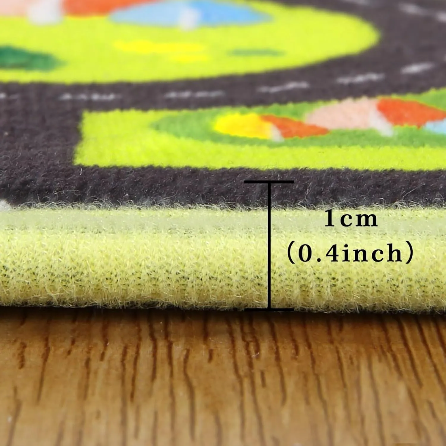 Zacoo Kids Car Rug Play Mat, City Roads Learning Carpet Great for Playing with Cars and Toys Kids Carpet Playmat Soft Non Slip Playtime Activity Mat for Playroom Bedroom Classroom 5x7 ft Black Street