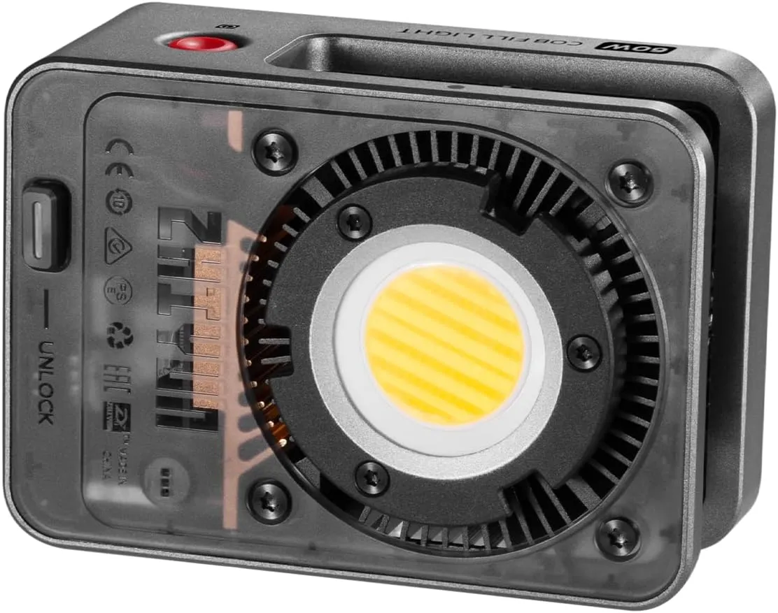 ZHIYUN MOLUS X60 LED Video Light, Continuous Lighting for Studio Video, APP Control (X60 Combo)