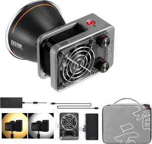 ZHIYUN MOLUS X60 LED Video Light, Continuous Lighting for Studio Video, APP Control (X60 Combo)