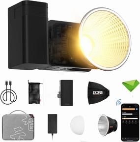 Zhiyun X60 Pro 60W LED Video Light, Bi-Color CCT 2700-6500K CRI≥95 TLCI≥97, APP Control Continuous Lighting for Photography, Studio Video Lighting, YouTube, Vlog, Live Stream, etc (ZY Mount)