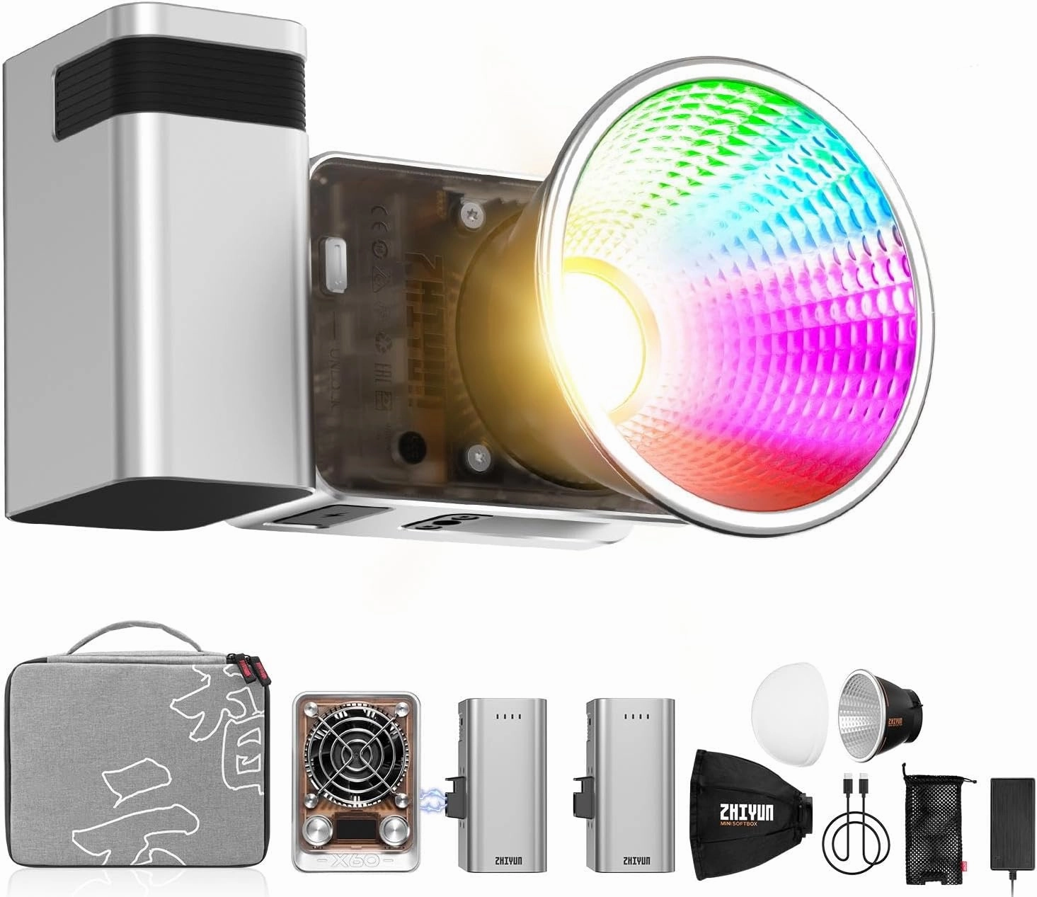 ZHIYUN X60 RGB Pro Video Light Photography Lighting for Video Recording