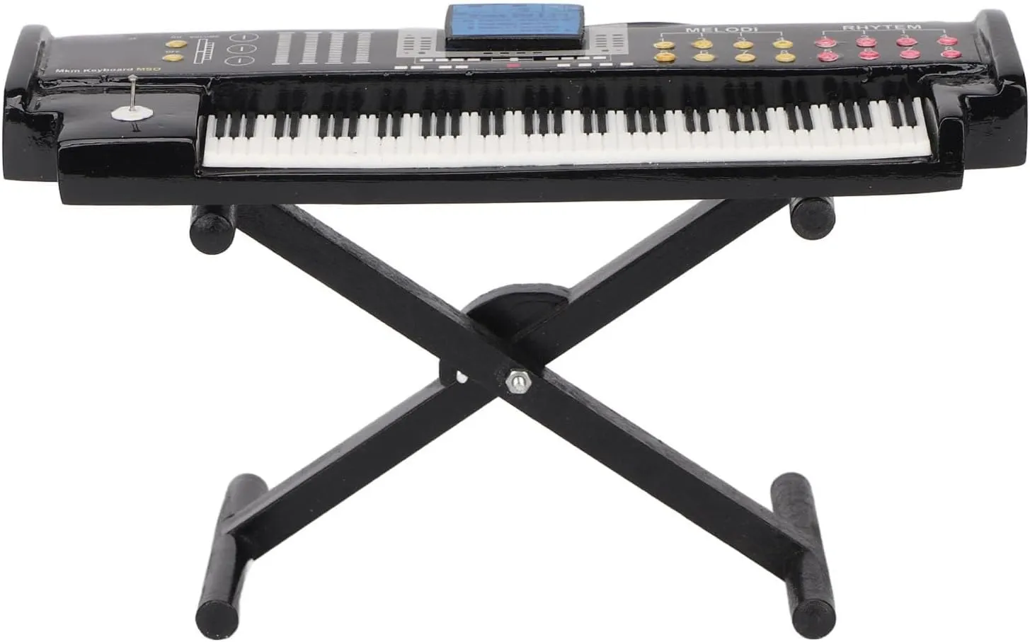 ZJchao Dollhouse Accessories, Miniature Electronic Organ Electone Model Mini Electric Keyboard Musical Instrument Home Decoration