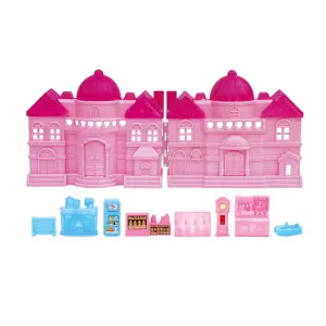 Zoye Mansion Doll House | Girls Role Playset | Pretend Play | Doll House with Furniture | Dollhouse Accessories | Imaginative Play | Playhouse | For Kids Age 3  years