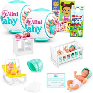 Zuru My Mini Baby Mystery Toy Set - Bundle With 2 Series 1 Blind Balls, Stickers | For Kids, Girls