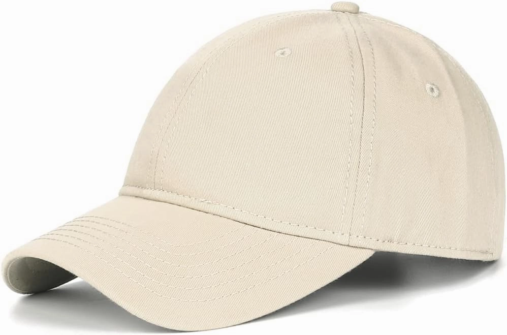 Zylioo Oversize XXL 100% Cotton Baseball Cap,Large Baseball Hat for Big Heads 23.5"-25.5",Adjustable Plain Dad Cap